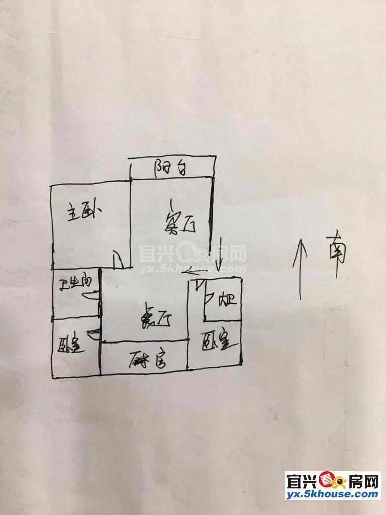 钱墅人家 4楼3室2厅2卫 127平方 全新毛坯房 采光好急