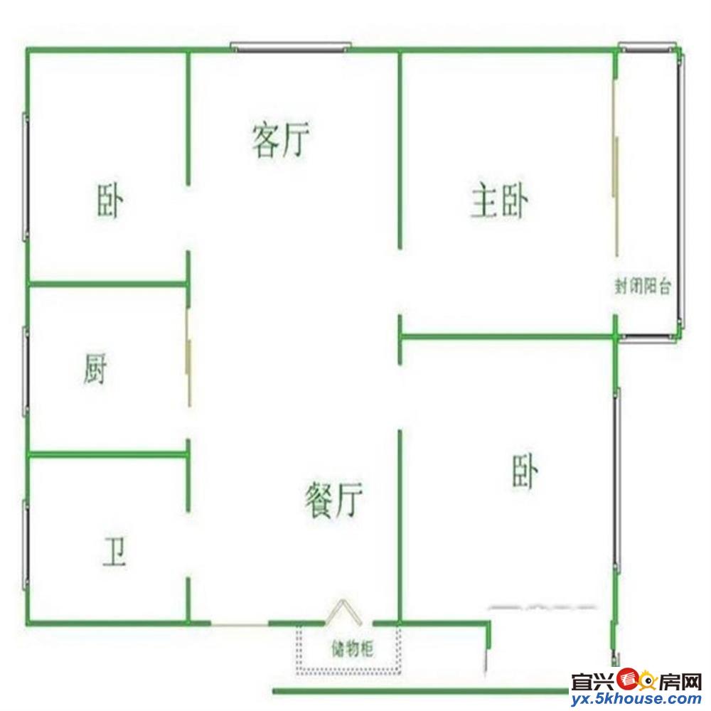 实拍 锡山八佰伴旁春江花园三期 精装三房送超大露台 拎包入住