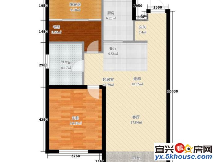 阳光花苑5楼租房100平221精装修设备齐全拎包入住租2