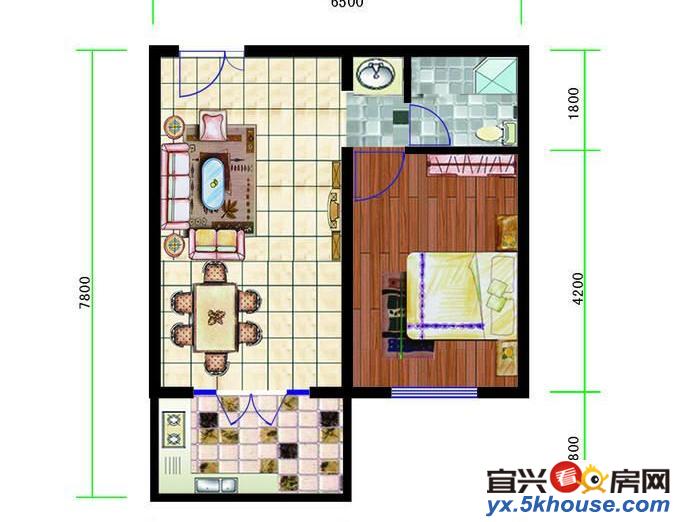 兴和花园精装大车库 设施齐全 拎包入住 干净清爽 环境好