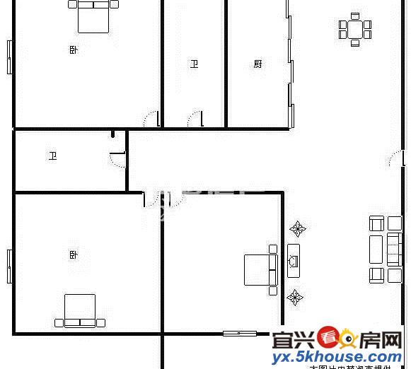 绿园二村4楼精装2房2厅家电设施全2100元每月