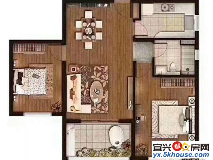 杏花新村6楼 2室1厅  精装 设施齐全  1200元月