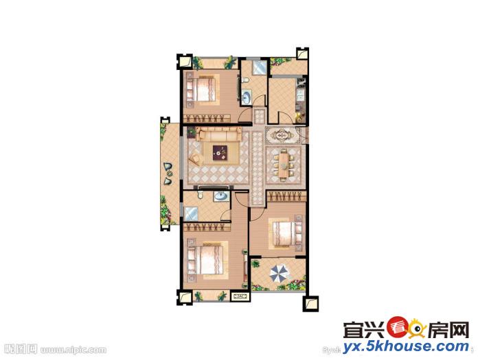 龙潭新村4楼,3X2x1,130平米,出新装修,4空3张床,