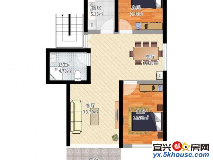 宜城街道临城南大润发世纪花园2室实惠出租。