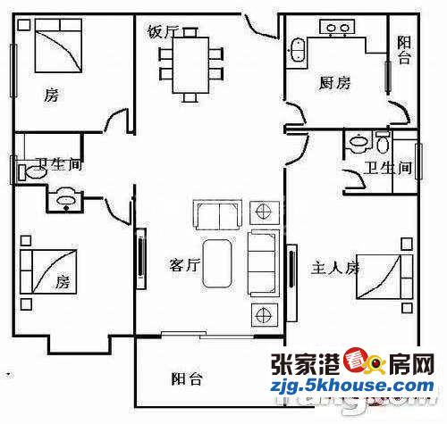 泓南新村 109万 3室2厅2卫 精装修 适合和人多的家庭