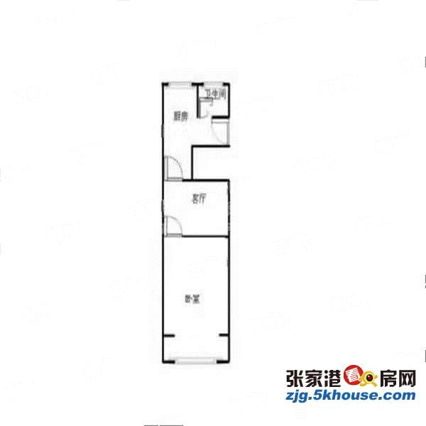 攀华国际广场 1室1厅1卫 1500元月 精装修 55平