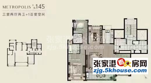 万科大都会|都会花园 146平大横厅450万 4室2厅2卫 精装修 ,精装直接入住抄底价