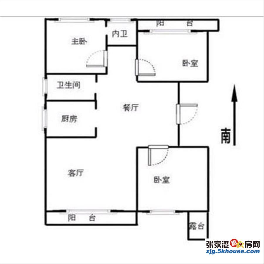 城北荣盛锦苑二手房_3室2厅2卫118平方132万元_张家港荣盛锦苑信息