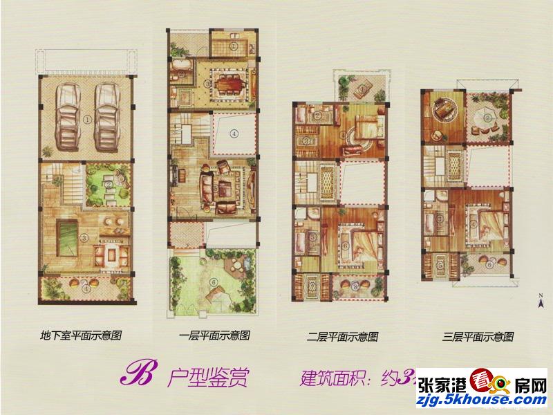 张家港城南蔷薇墅小区房型图,城南蔷薇墅户型图—看房